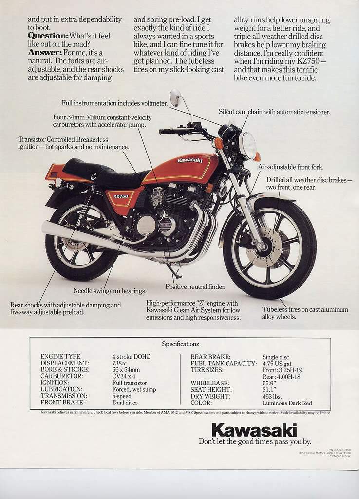 1980 Kawasaki Z 750E